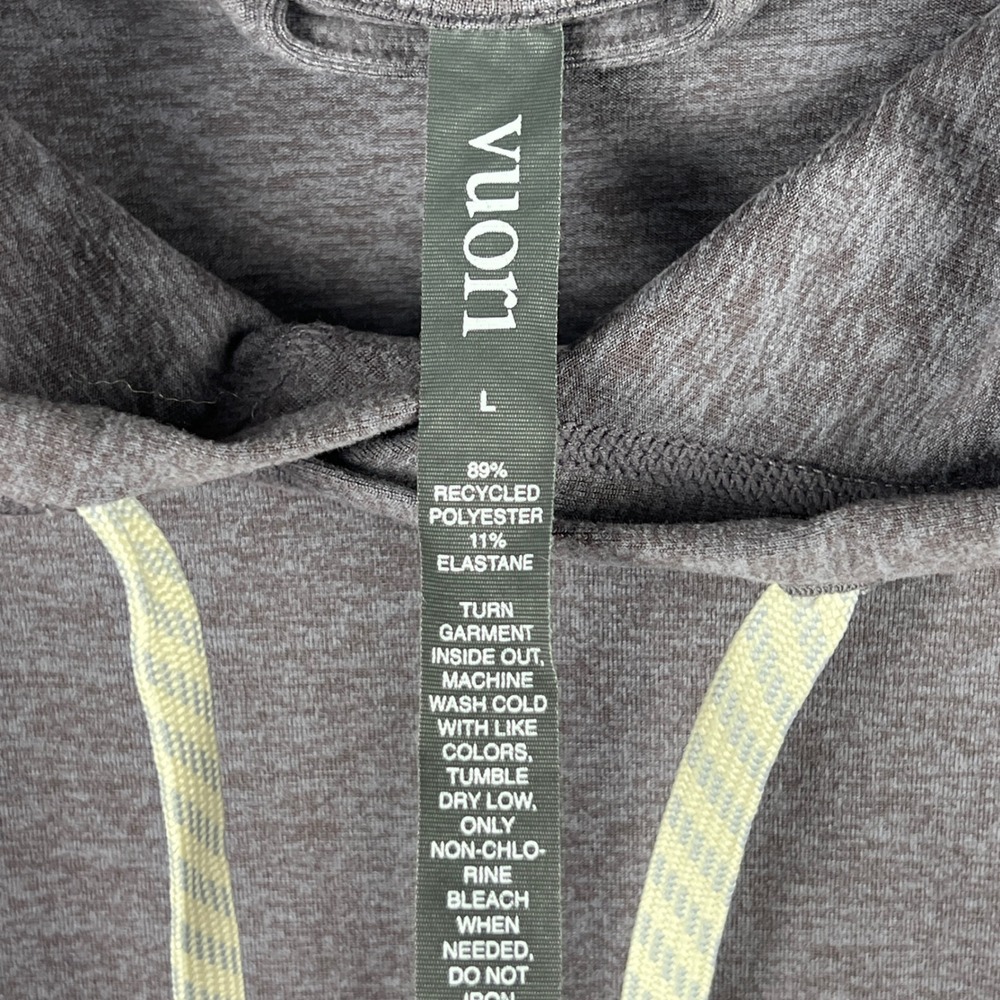 Vuori Halo Performance Hoodie Womens Large Heather Purple Pullover - Picture 10 of 13
